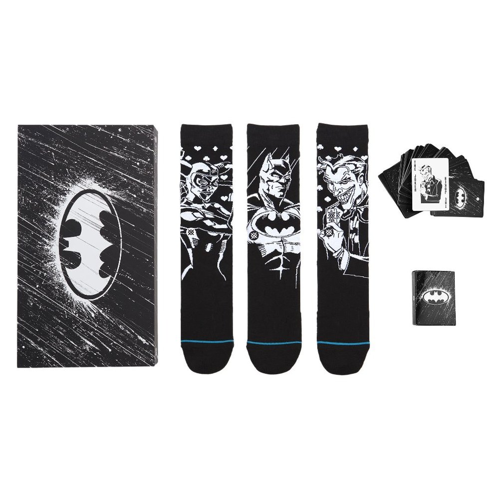 SOLD! // STANCE - BATMAN CREW SOCKS BOX SET LARGE | NWT